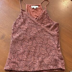 eri + ali Twyla terracotta tank top size small